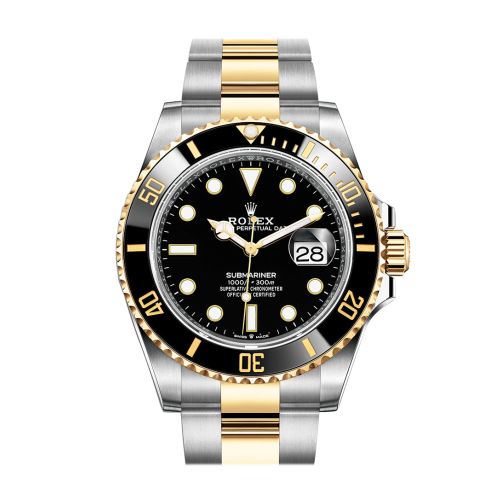 Rolex Submariner 41 Black Dial Stainless Steel and 18K Yellow Gold Bracelet Automatic Men's Watch 126613LN New Release 2020