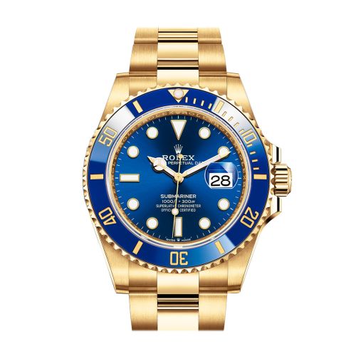 Rolex Submariner 41 Blue Dial Blue Ceramic Bezel 18K Yellow Gold Bracelet Automatic Men's Watch 126618LB New Release 2020