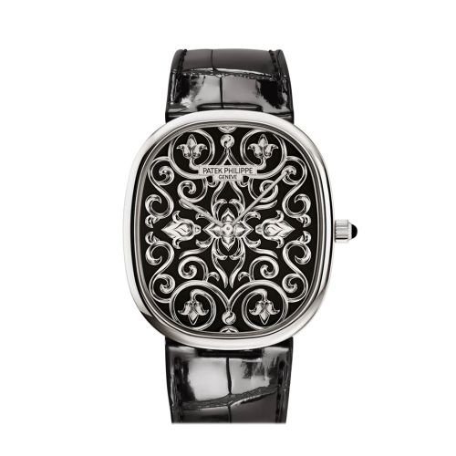 Patek Philippe Ellipse Black Enameled Dial Watch 5738/51G-001