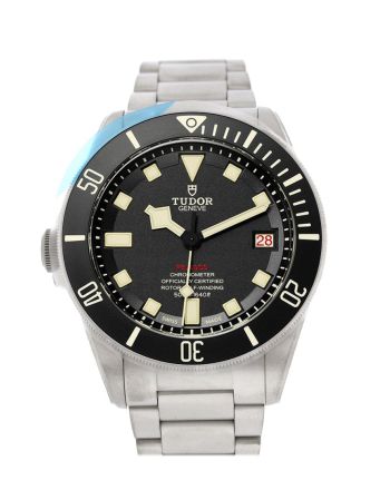 Tudor Pelagos Left Hand Diver Automatic Black Dial Titanium Men's Watch 25610TNL