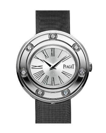 Piaget Possession Silver Dial Black Stain Ladies Watch G0A35085