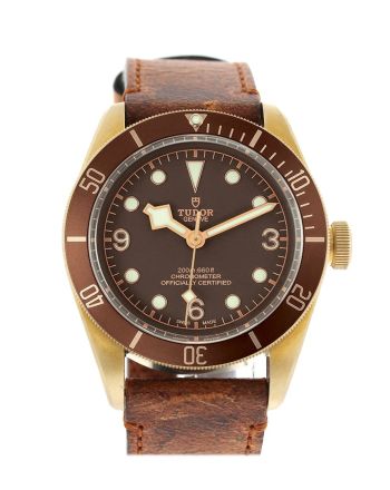 Tudor Heritage Automatic Bronze Dial Leather Men's Watch 79250BM
