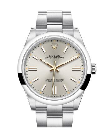 Rolex Oyster Perpetual 41 Silver Dial Oyster Bracelet Watch 124300