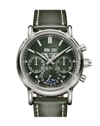 Patek Philippe Grand Complications Green Sunburst Dial Watch 5204G-001